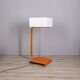 Vintage Space Age Italian Orange Metal and Acrylic Glass Floor Lamp, 1970s