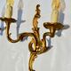 D in bronze wall light pair
