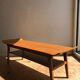 Table basse en teck clair, années 1960