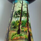 Pair of glazed Basque pottery signed G. Defly - 1950s.