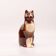 Large glazed ceramic cat figurine - mid-century style - 36 cm