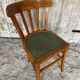 Vintage BAUMANN Mado Wood Bistro Chair with Green Seat