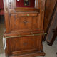 Walnut wardrobe and brass hooks 1900