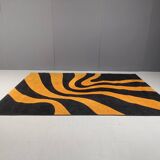 Vintage modernist rug, 1970s