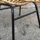 Sun shell armchair in vintage rattan 60s