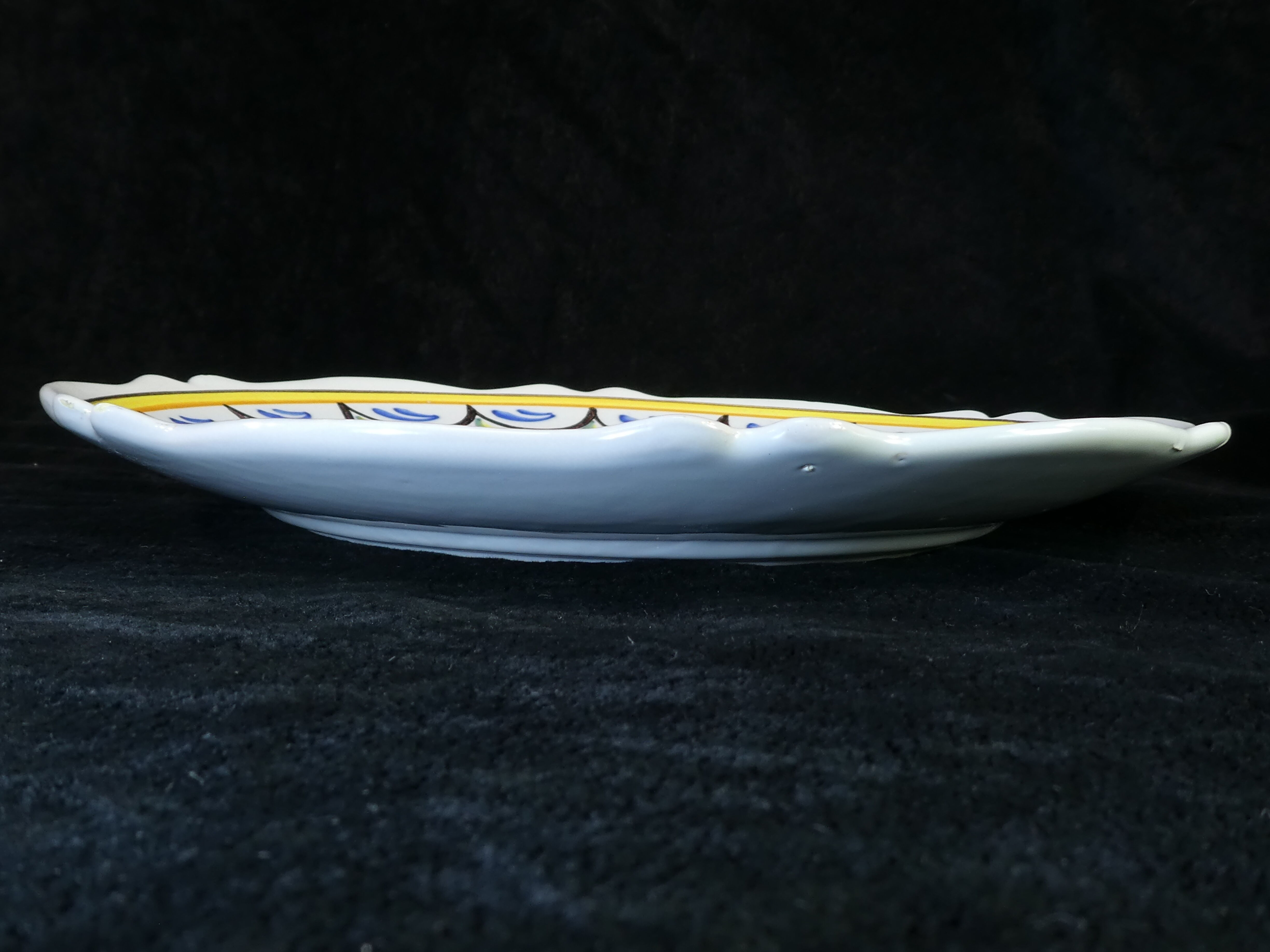 Assiette en faience de Malicorne signé émile Tessier