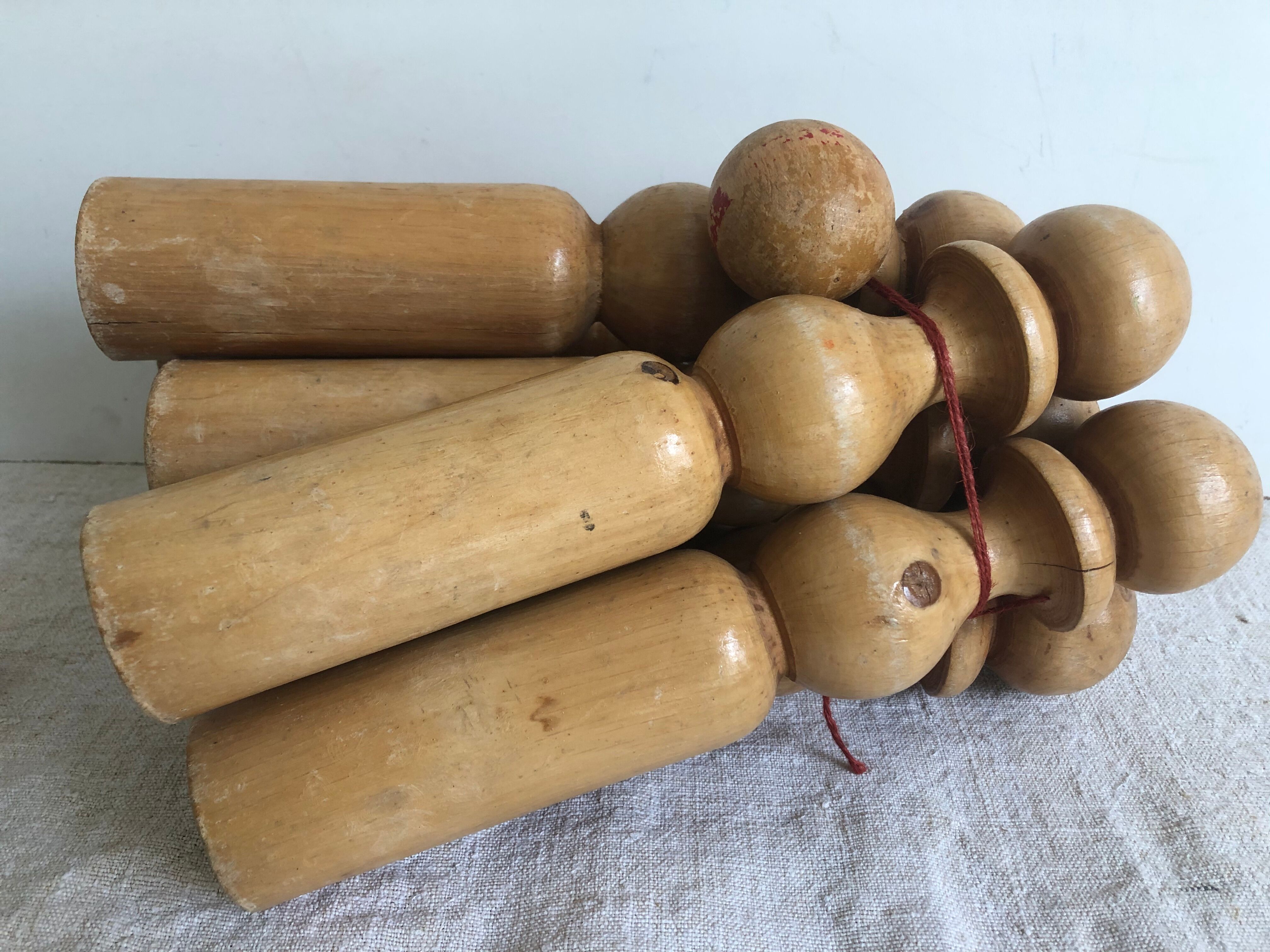 Wooden bowling game