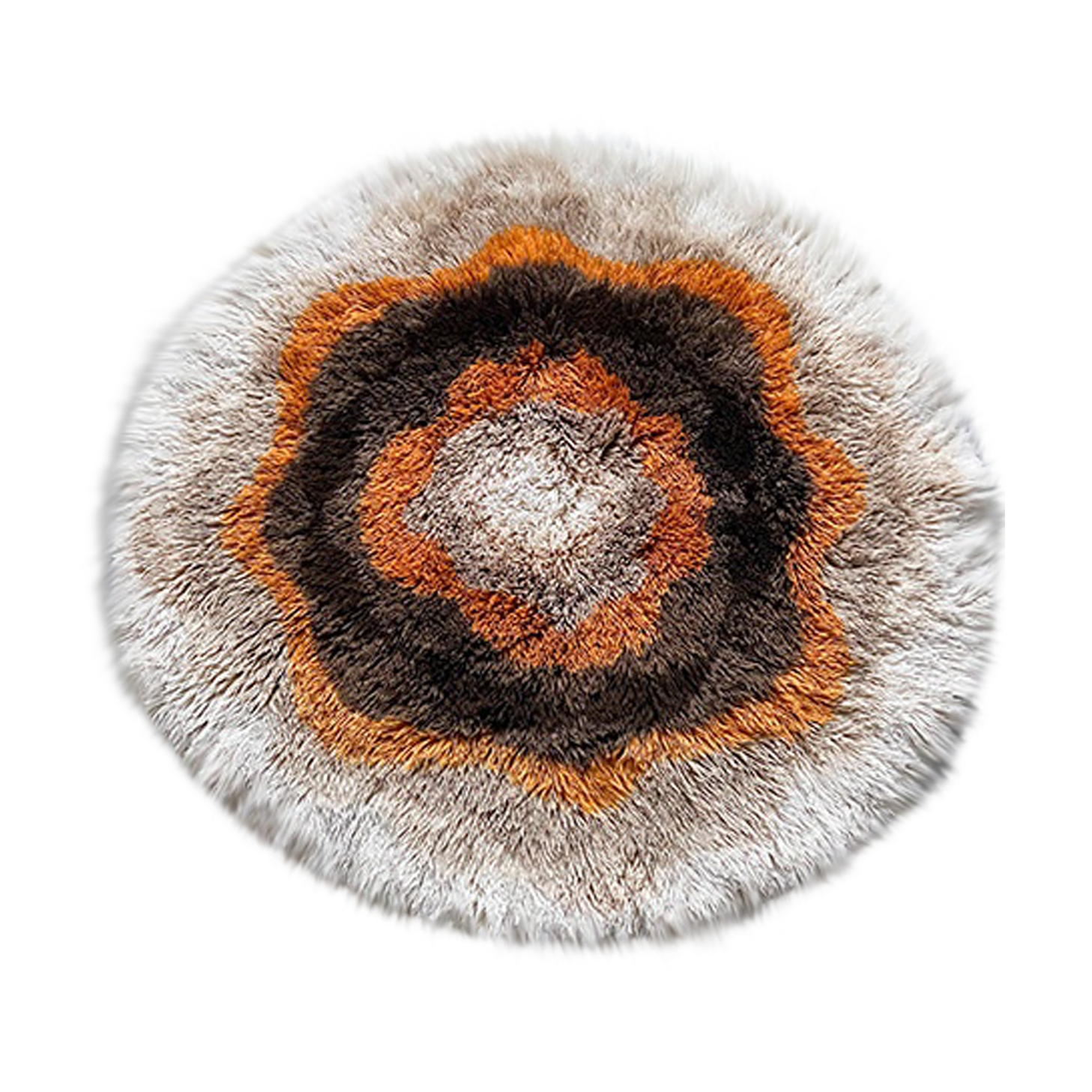 Round carpet wool flower 70 200cm