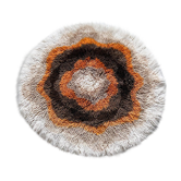 Round carpet wool flower 70 200cm