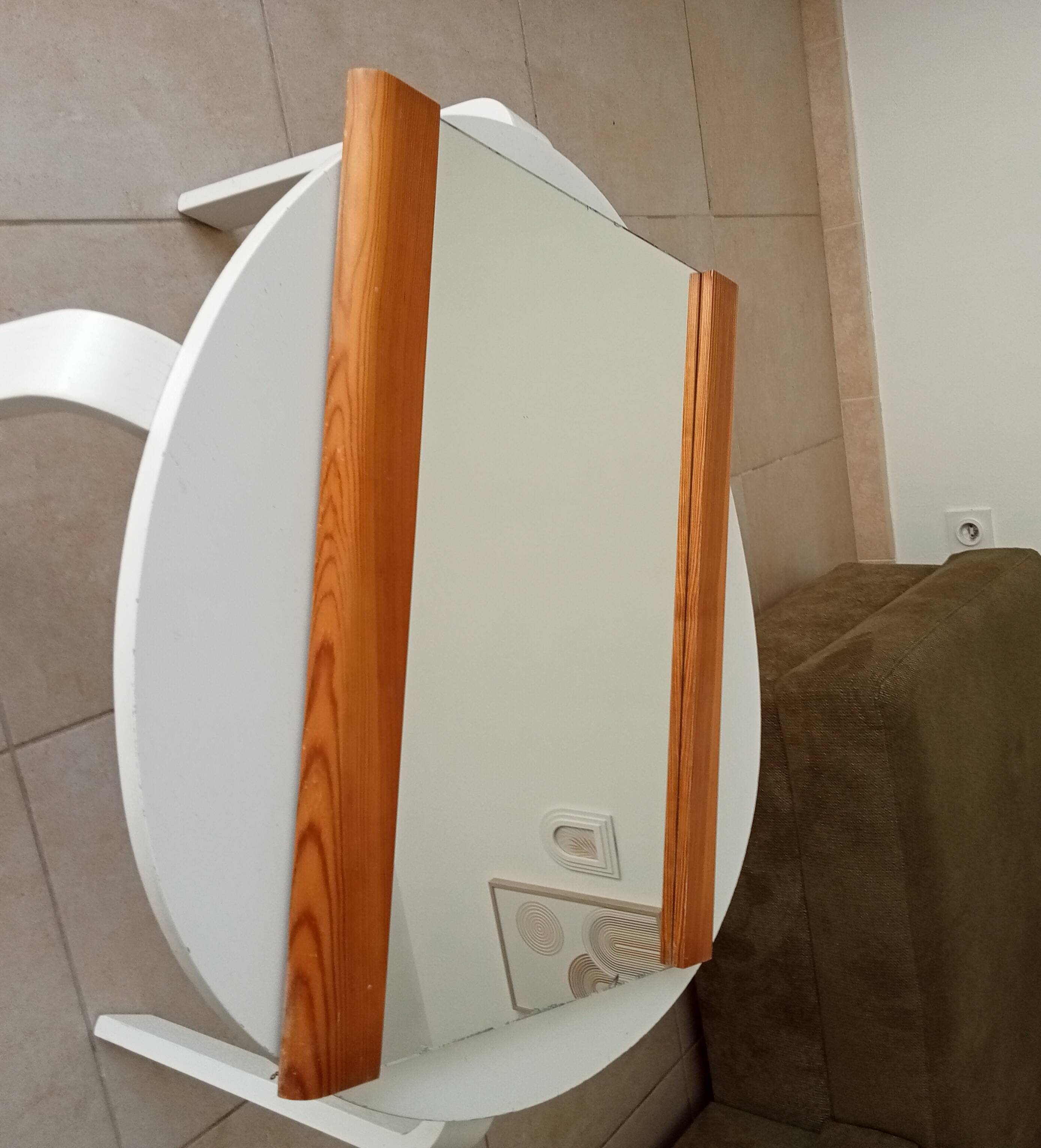 Vintage pine mirror from the 70s/80s 60*46 cm