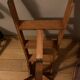 Solid wood stepladder with 4 levels, 20th century, mortise-tenon mountings