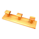 Wall coat rack 3 hooks Modernist style solid pine wood