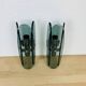 Pair of 70s smoked glass chrome wall lights