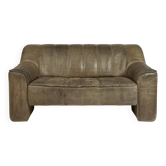Vintage DS-44 de Sede leather sofa couch buffalo leather 70s