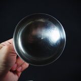 6 stainless steel ice cream bowls on foot Létang Rémy stainless steel dessert service