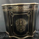 Boulle Napoleon III violin-shaped sideboard at waist height