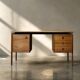 Modern vintage Danish teak desk from the 1950s by Arne Vodder for GV Møbler.