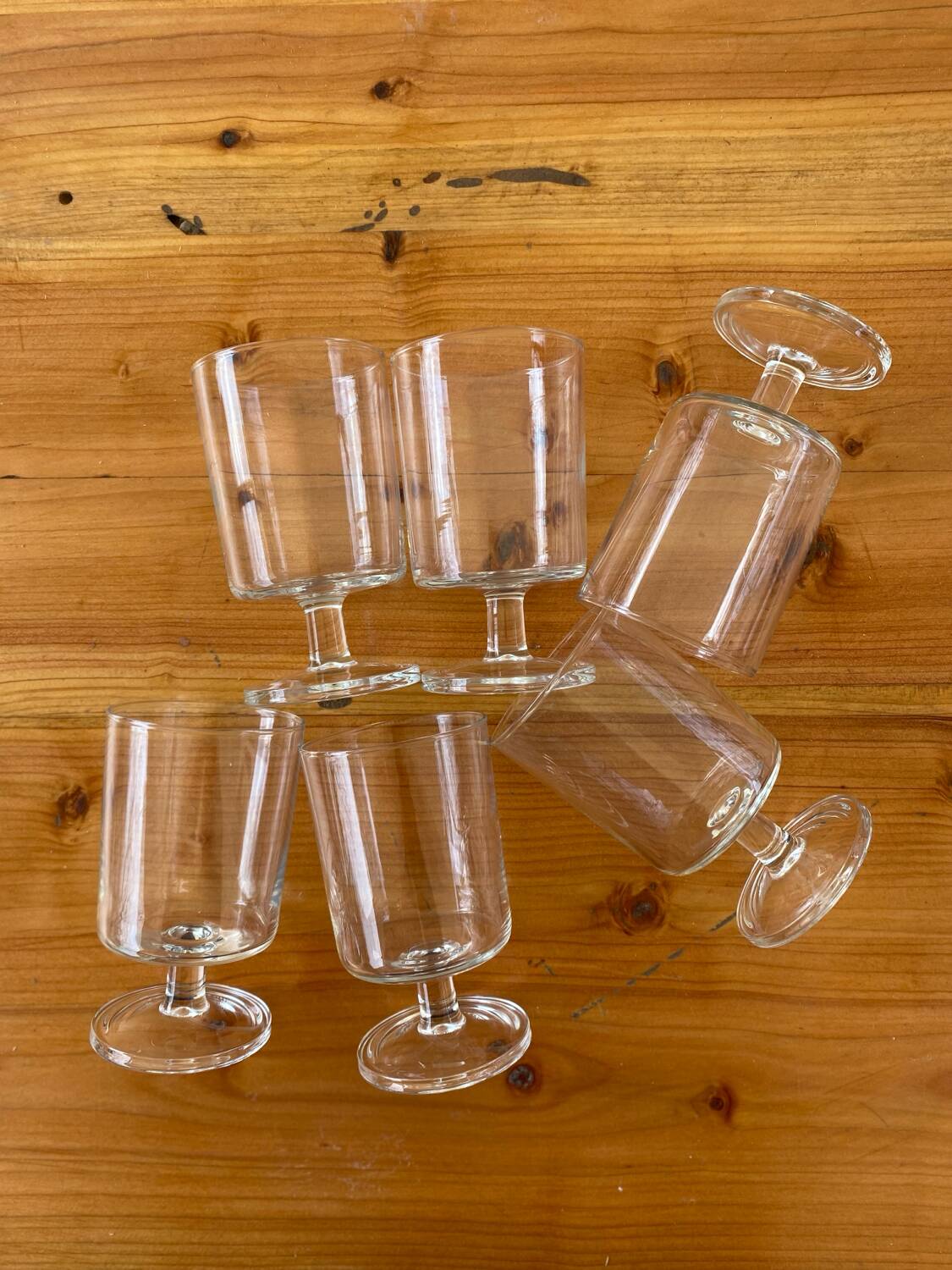 Luminarc stemmed glasses