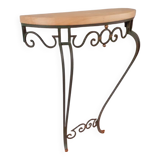 Vintage wrought iron console from the 50s