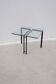 Table d’appoint de catellan italia en métal et verre, 1980