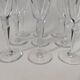9 crystal champagne flutes from Saint Louis, Grand Lieu model.