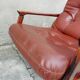 Rotating armchair in vintage skaî 1970