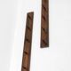 Set of Two Rosewood Wall Hangers, Denmark, 1970s