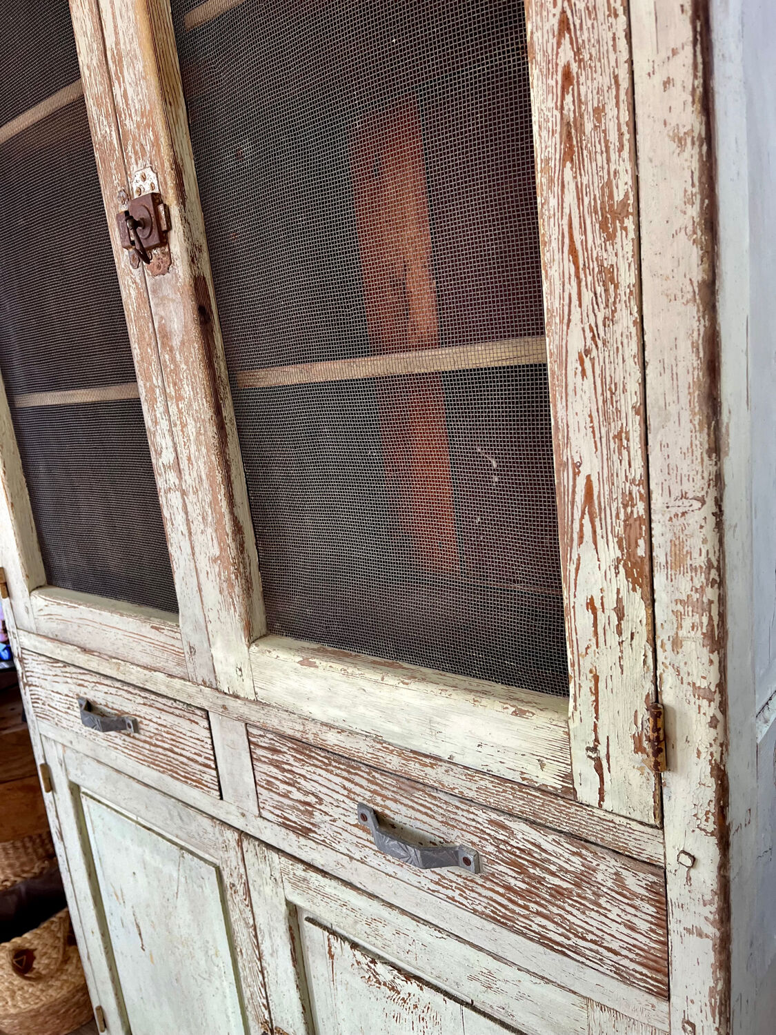 Buffet, dresser, pantry in patinated wood
