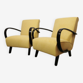 Armchairs by Jindrich Halabala, 1940s, Set of 2