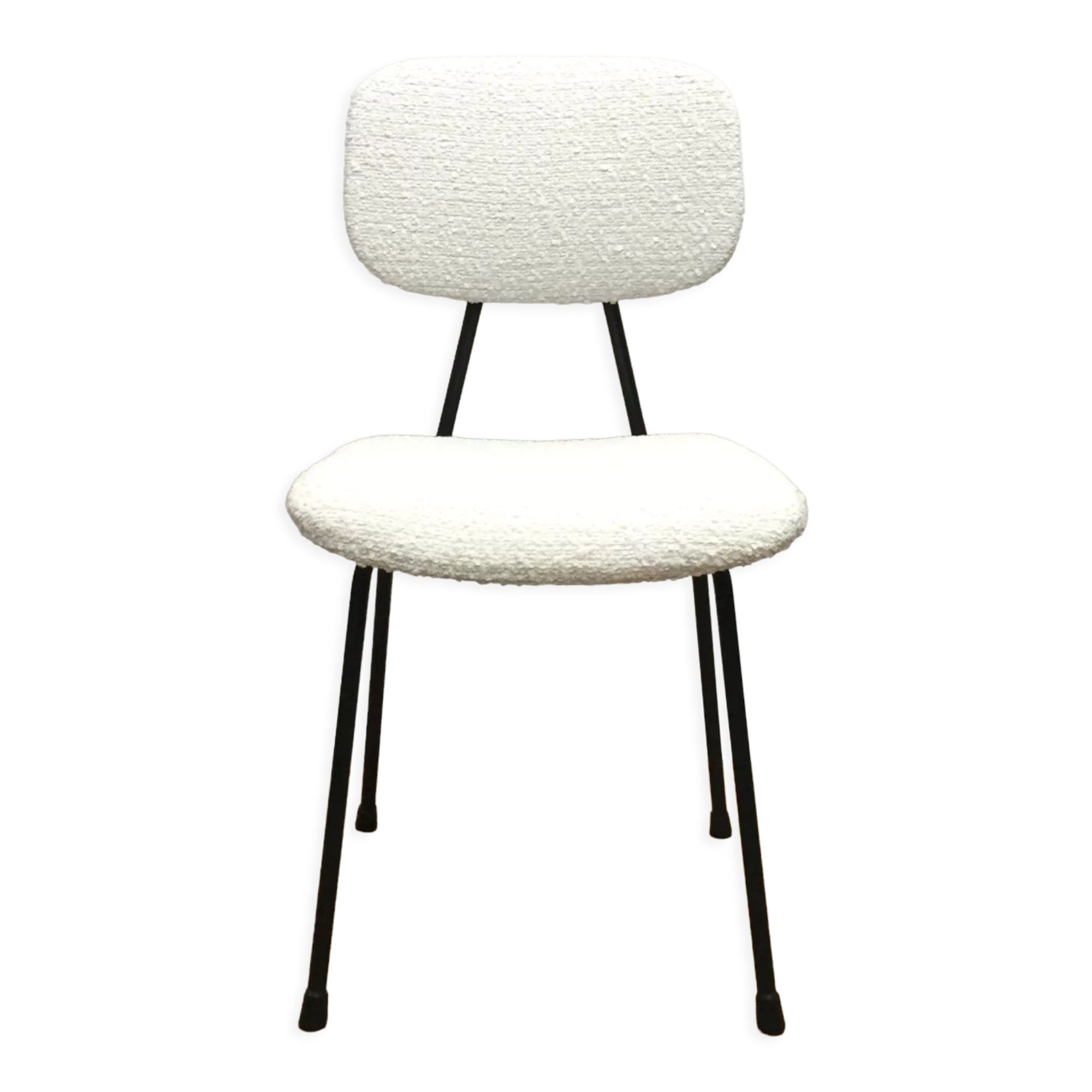 Set of 4 Kembo chairs reupholstered loop