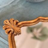 Miroir baroque en bois et patine or