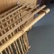 Wall-mounted bamboo coat rack