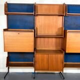 Mid-Century Modern modular wood bookcase from 50s
