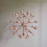 Sputnik chandelier in chromed metal, Space Age design, 1960