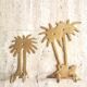 Golden brass palm wall hook