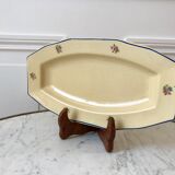 Ravier / small dish badonviller with blue flowers 50s