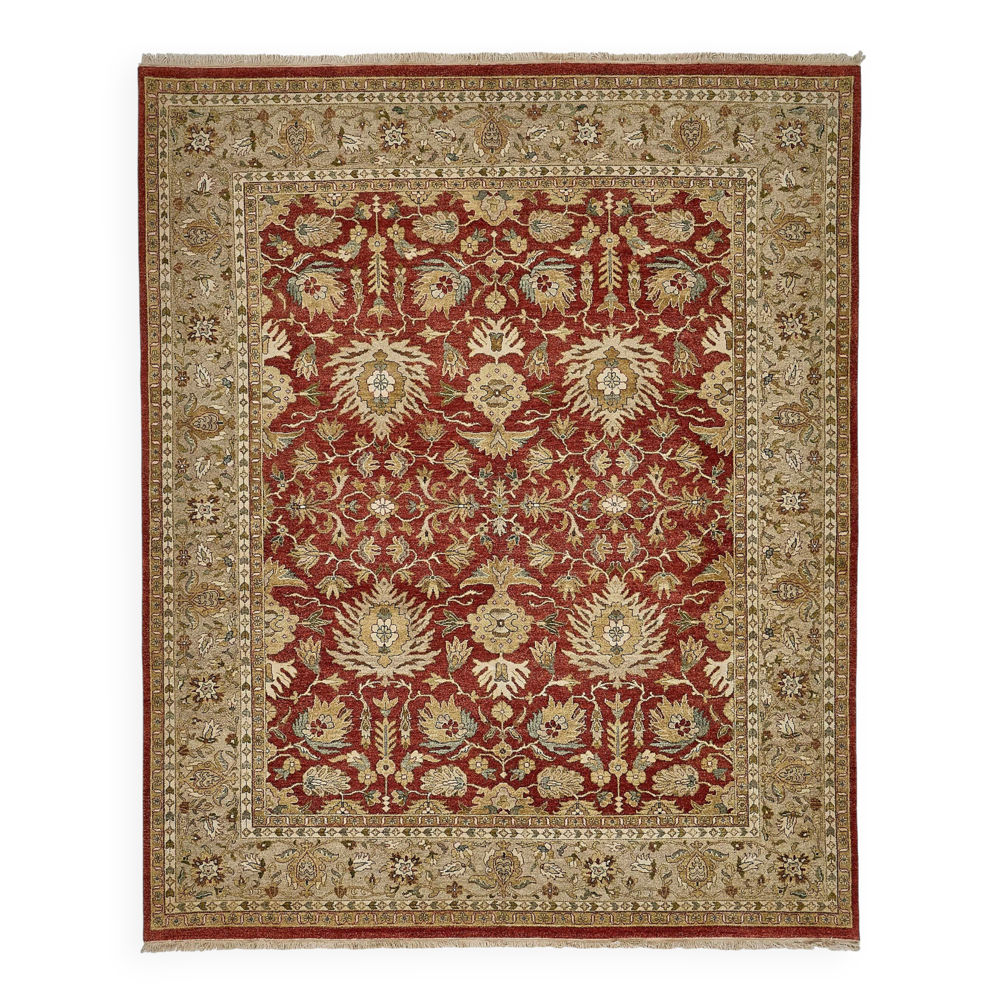Tapis Oushak en laine noué à la main, 244 cm x 305 cm