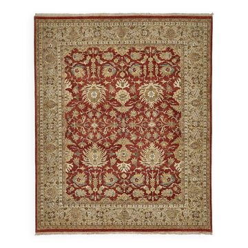 Turkish Handknotted Wool Oushak Rug 244 cm x 305 cm