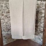 Antique French hand-woven sheet – Natural linen, early 20th century, 210 × 280 cm, 2 kg