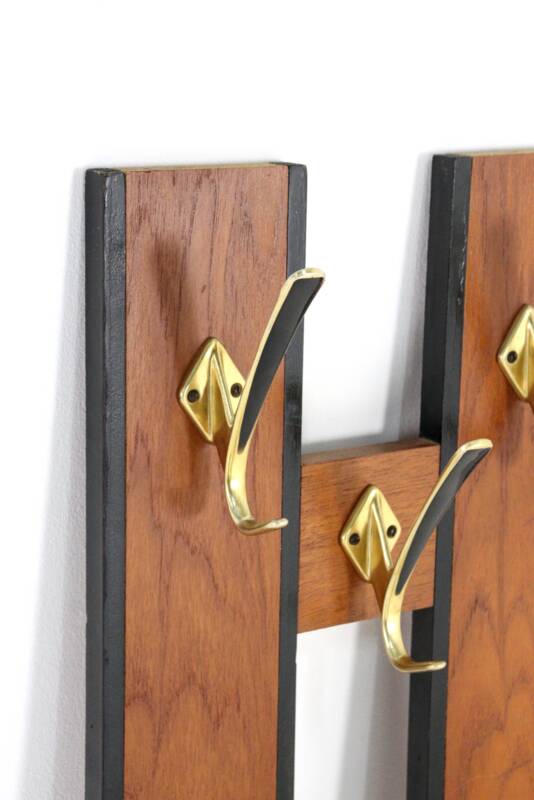 Wall coat rack 'Erika' - mid century modern - vintage
