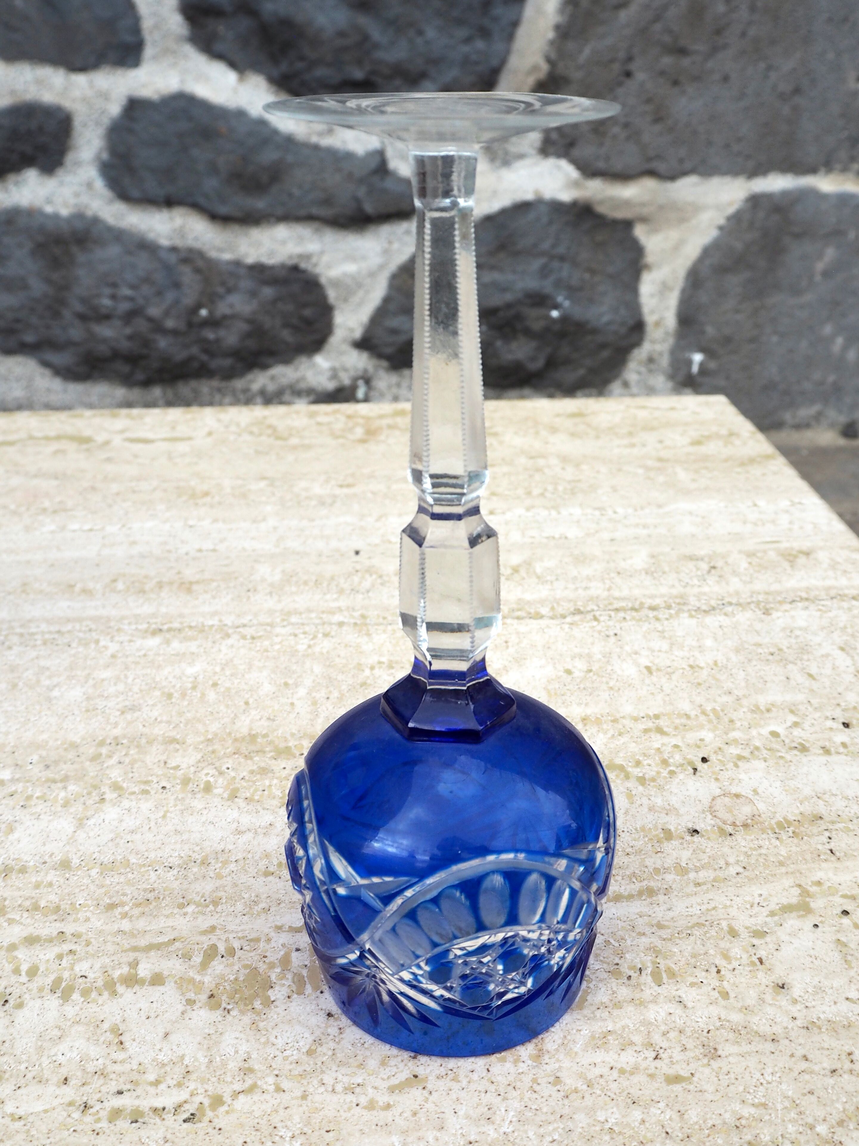 Set de 5 verres à vin en cristal de Pologne