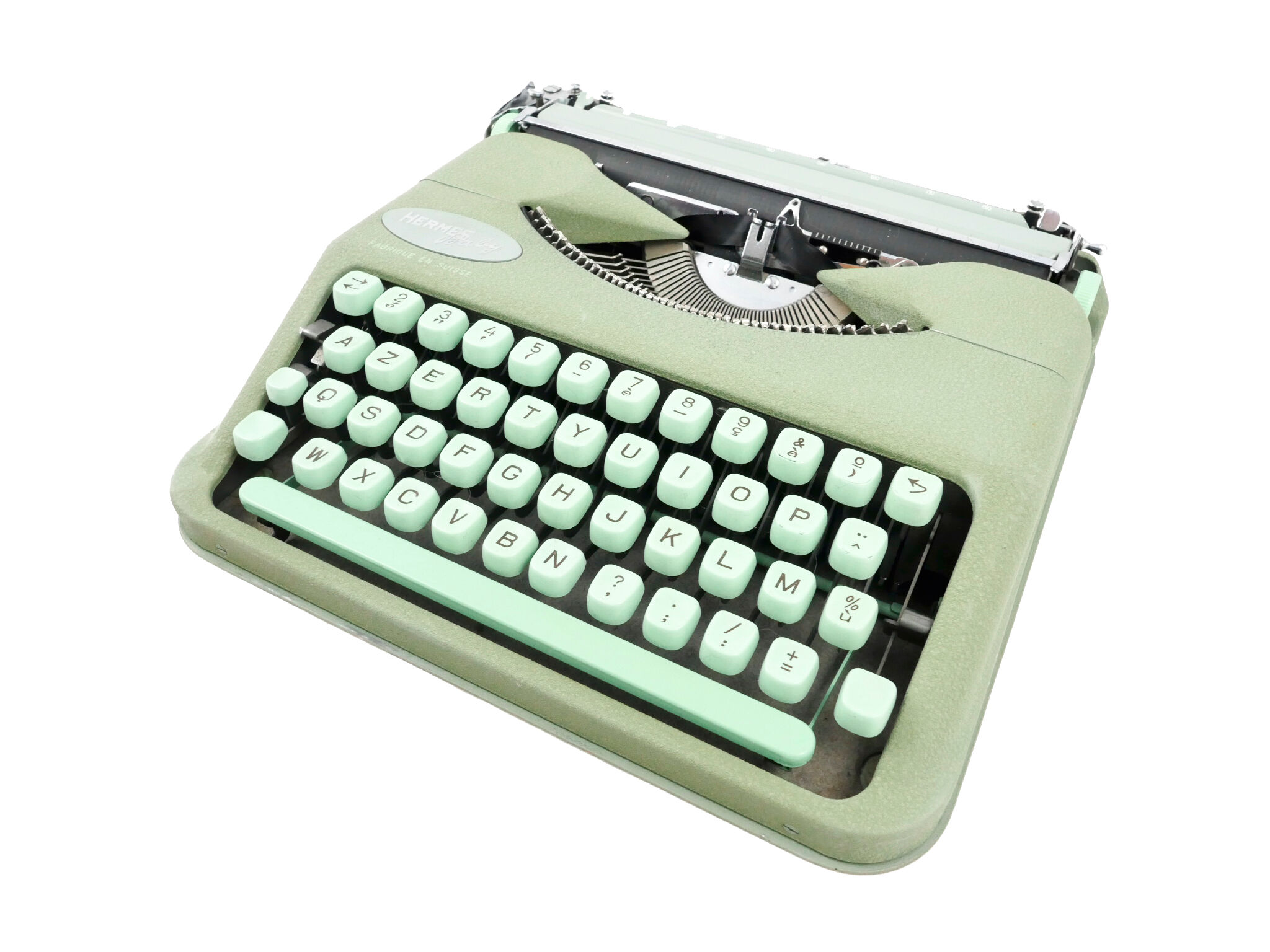 Hermes Baby green lime typemachine revised new ribbon