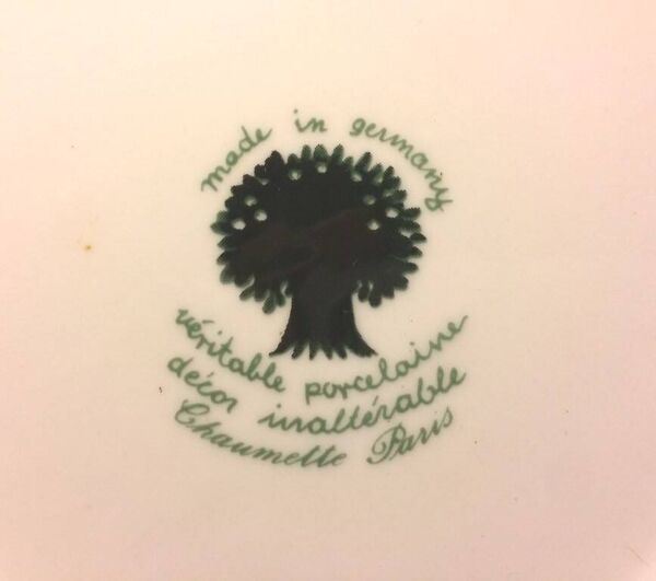 Assiettes creuses CHAUMETTE (Paris) Vintage. Neuves