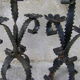 Two wrought iron chandeliers