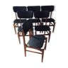 Série de 6 chaises scandinaves des années 50/60