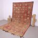 Terracotta Vintage Moroccan Rug 206 x 370 cm - Berber Wool Rug Handmade
