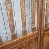 Paires de porte de crypte en bois, 19ème s.