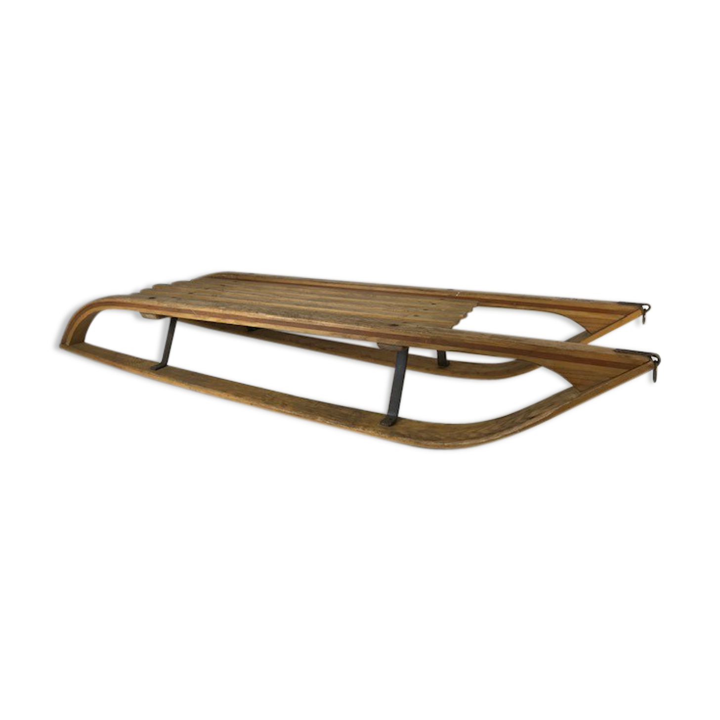 Wood luge "Megève's sled"