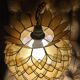 Lustre nacre de capiz et laiton