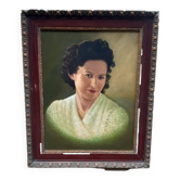 Old portrait oil on panel